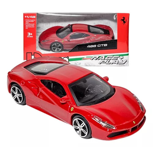 Miniatura FERRARI 488 GTB - Escala 1:43 - BURAGO