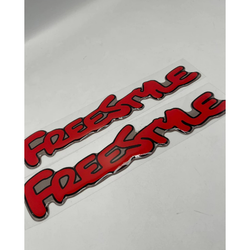 Par De Emblemas Adesivo Ford Ecosport Freestyle Resinado