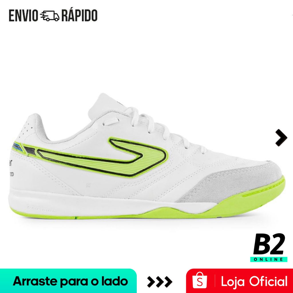 Chuteira Futsal Topper Branca Maestro Club V Masculina Original Com Nota Fiscal e Garantia em Oferta na Shopee