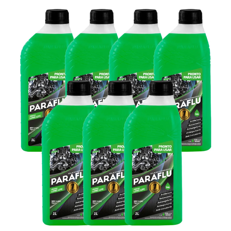 Aditivo Radiador Paraflu 7 Litros Hibrido VERDE Long Life Pronto para uso 103016 em Oferta na Shopee