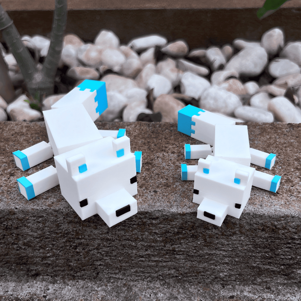 Raposa Branca da Neve Articulado do Minecraft Presente para Filho Brinquedo Decorativo Gamer Enfeite em Oferta na Shopee