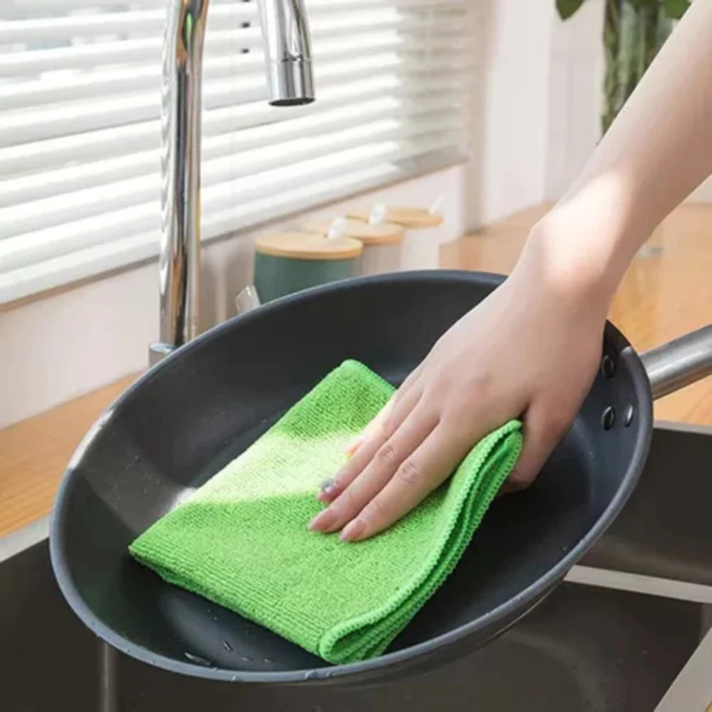Flanela Microfibra Multiuso Pia Casa Louça Parede limpeza Casa Higiene Vidro Carro Absorve Chão