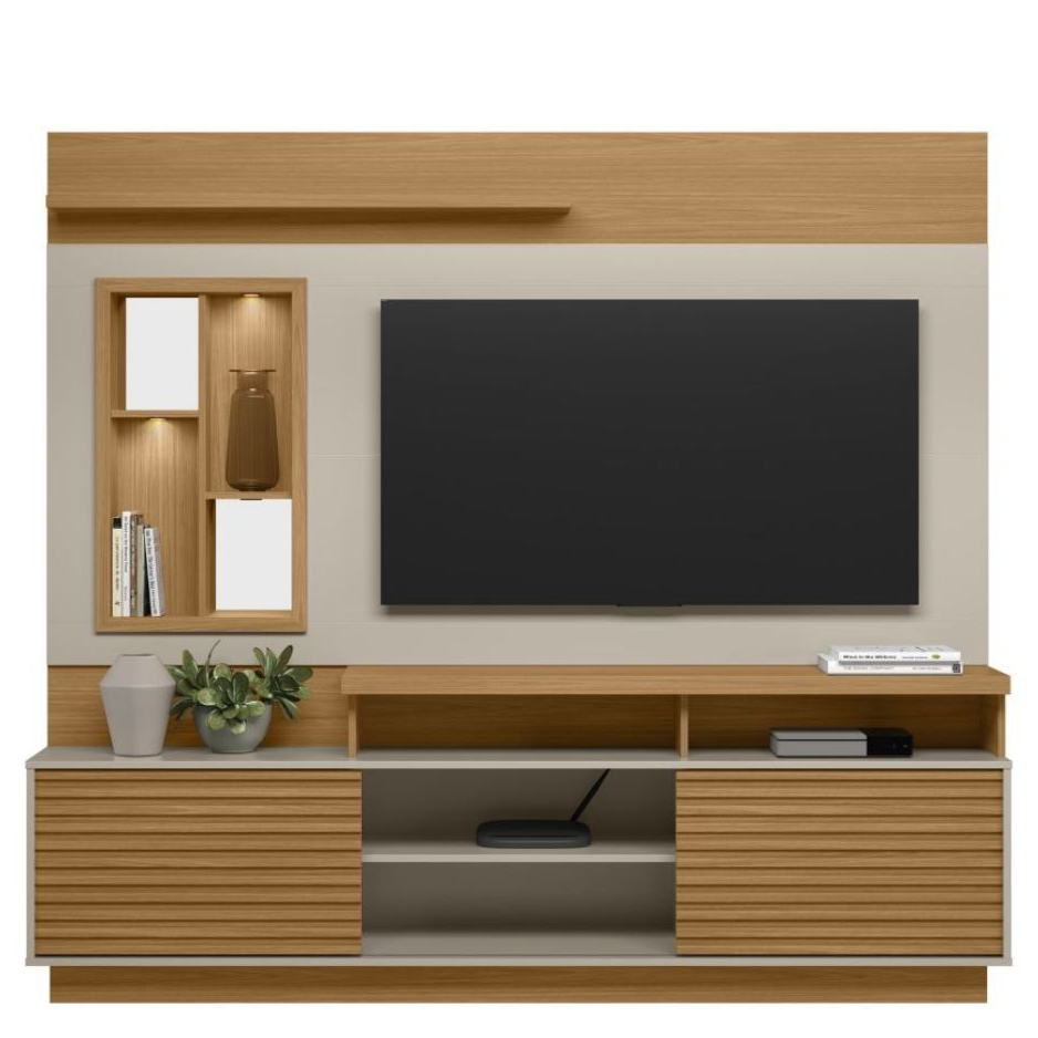 Estante Home Eldorado Linea Brasil Com LED  - TV até 60 Polegadas em Oferta na Shopee