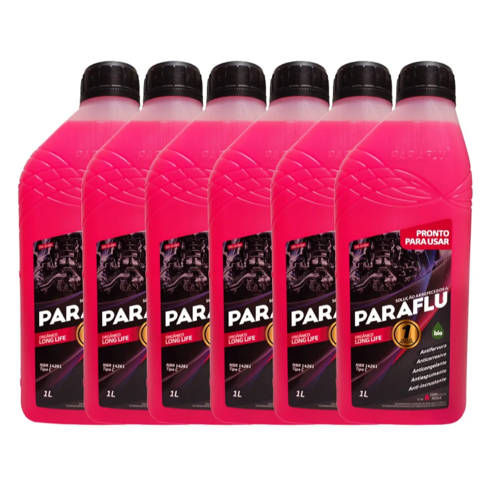 Kit Aditivo Radiador Paraflu 6 Litros Orgânico Rosa Long Life Pronto para uso 103004 em Oferta na Shopee