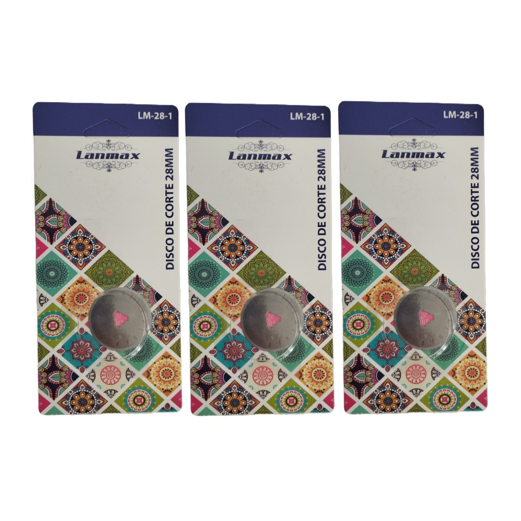 Kit Com 3 Lâminas Disco 28mm Perfeito Para Iniciantes E Profissionais, Proporcionando Maior Precisão