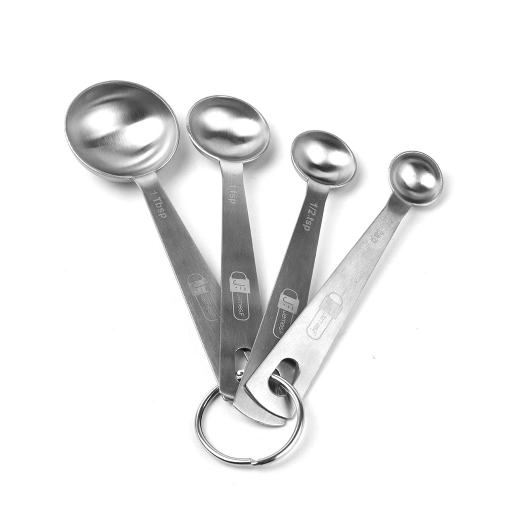 Colheres Medidoras Cozinha Inox 4 Peças - James.F