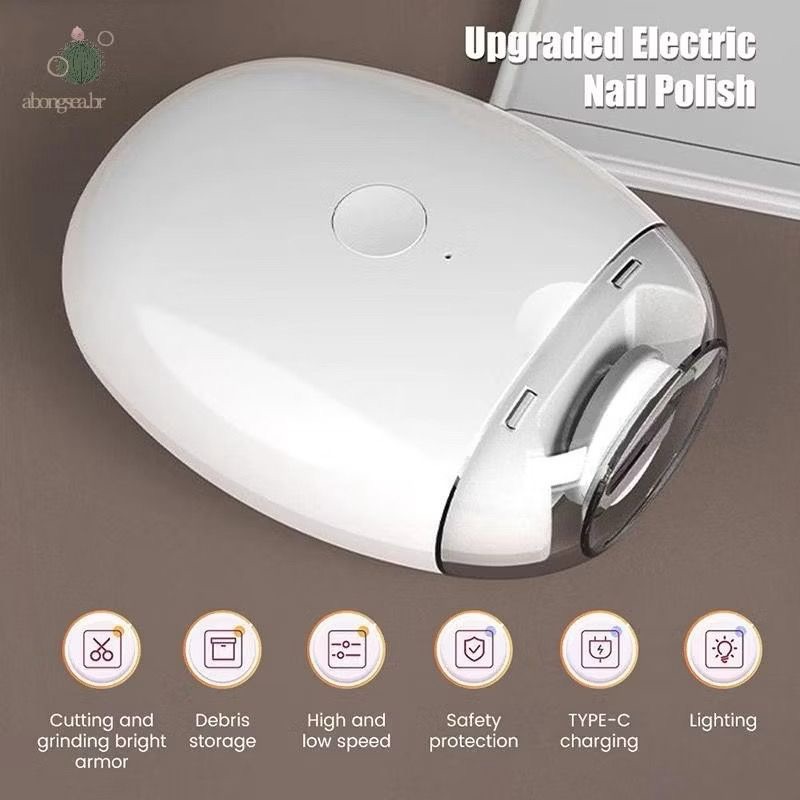 Lixadeira De Unhas Automático Elétrico Para Crianças , Mulheres , Homens , Idosos , Carregamento USB em Oferta na Shopee