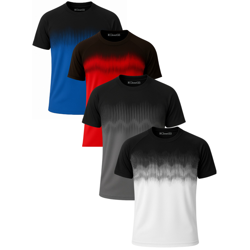 Kit 4 Camisa Masculina Dry Fit Para Treino Corrida Academia Esportes Leve Confortável Sublimada em Oferta na Shopee