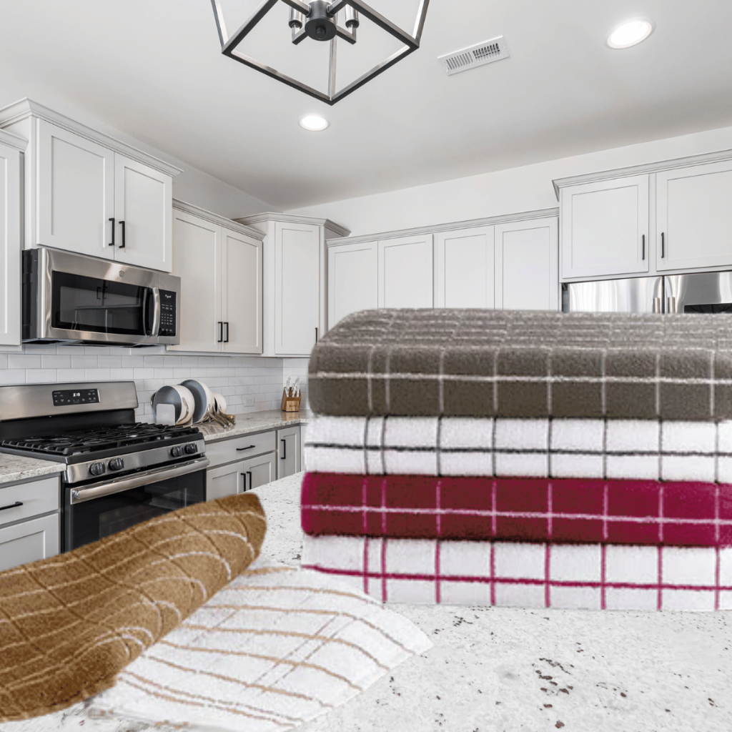 kit 4 Panos de Prato Teka Atoalhado Chef 100% Algodão em Oferta na Shopee