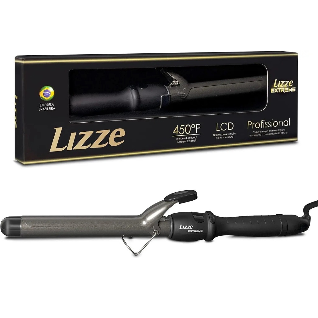 Modelador Cachos Lizze Extreme Bivolt 110V/220V Cachos Perfeitos Salão Profissional em Oferta na Shopee