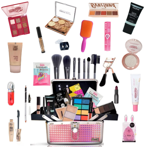 Kit de Maquiagem Completo Blogueira com Pinceis em Oferta na Shopee