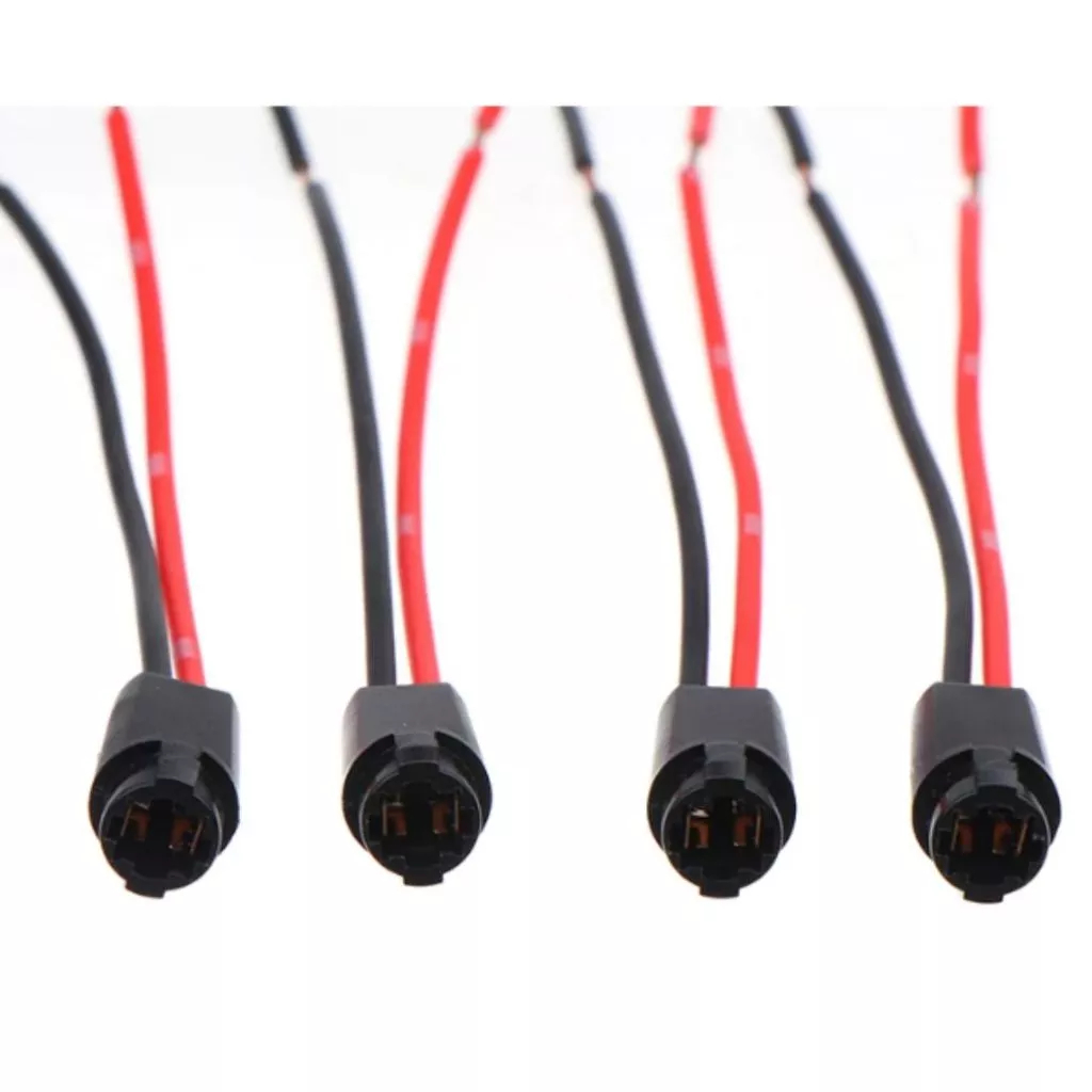 Kit 4 Soquete T5 Pingo Com Chicote. 12/24V. em Oferta na Shopee