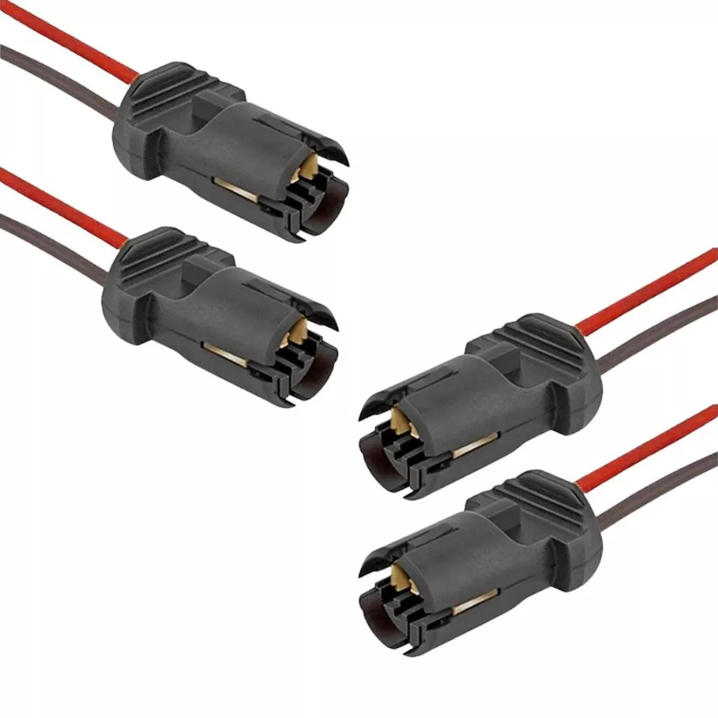 Kit 4 Soquete T10 Pingo Com Chicote W5w. 12/24V.