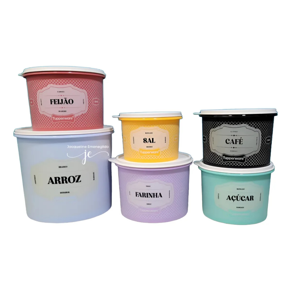Tupperware Conjunto De Mantimentos 6 Pçs