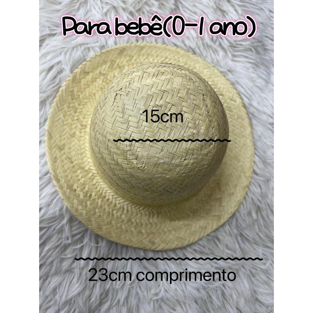 Chapéu De Palha Festa Junina Caipira Infantil Bebe Arraiá(0-1 Ano)