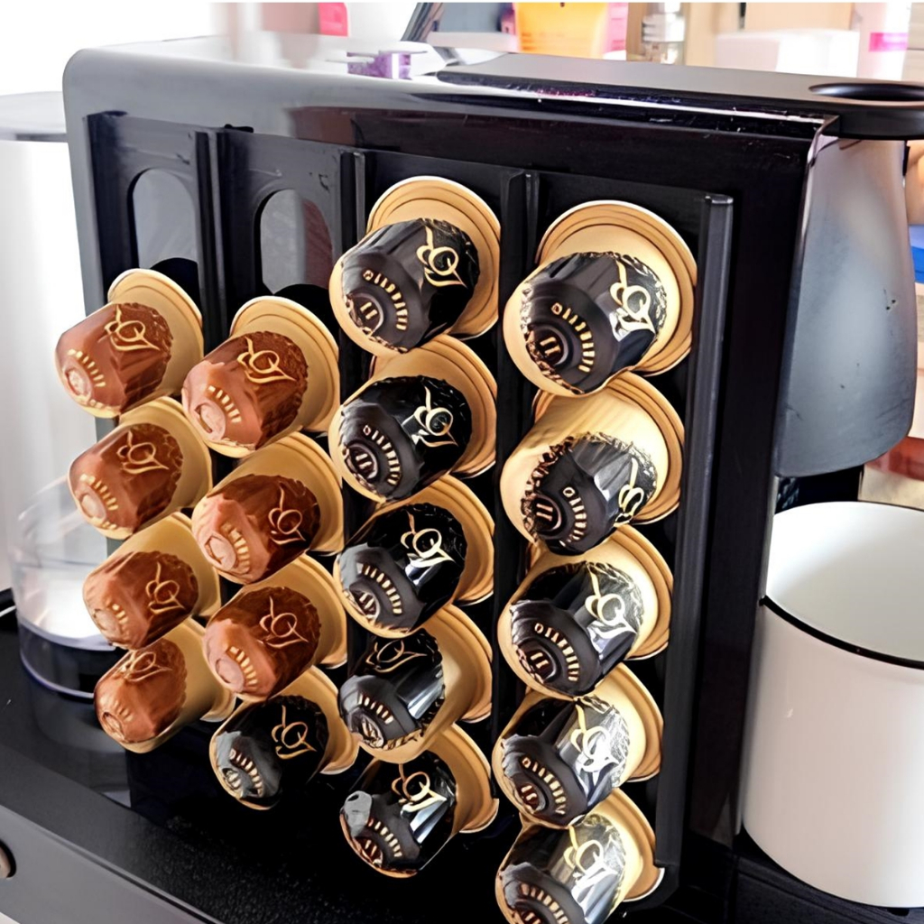 Porta Cápsulas Suporte Organizador NESPRESSO 20 Cápsulas Parede