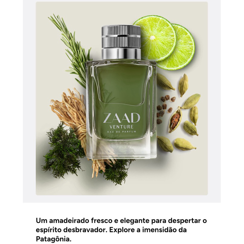 ZAAD ( O BOTICÁRIO ) 95ml Venture, Mondo, Expedition, Clássico.