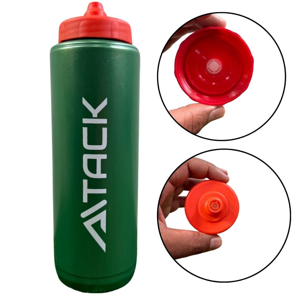 Garrafa Squeeze Com Válvula Automática 1000ml Esportes Futebol Academia Vôlei Antivazamento Durável