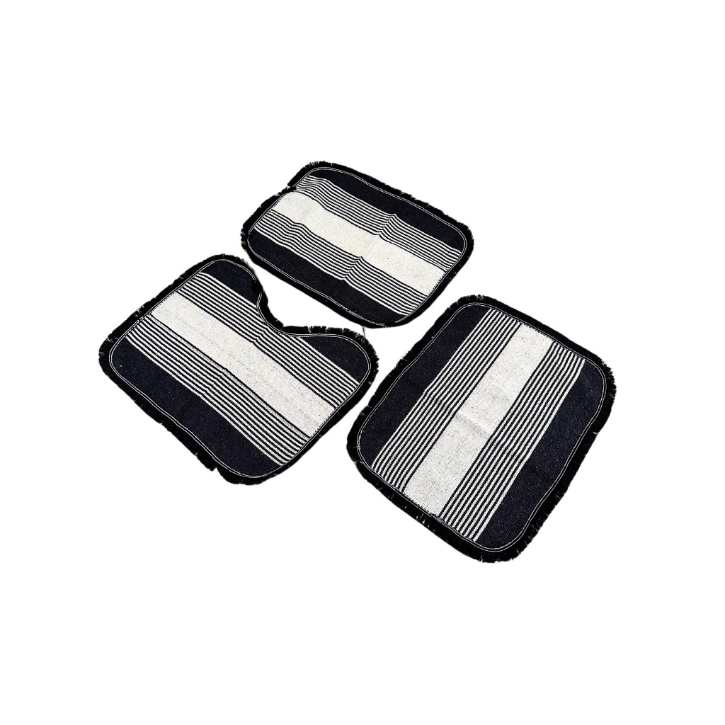 Kit Tapete de Banheiro 3 Peças | Tapete Lavável | Várias Cores | Barato e Confortável