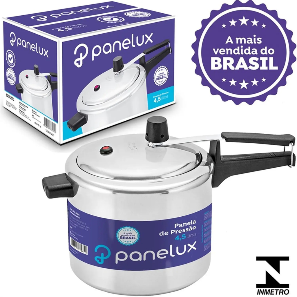 Imagem PANELA DE PRESSAO PANELUX 4.5L POLIDA