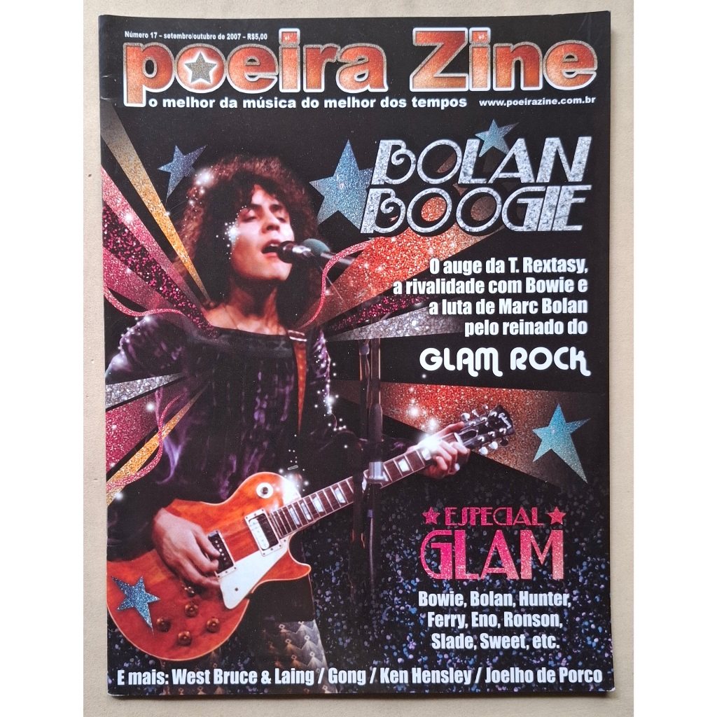 REVISTA POEIRA ZINE MARC BOLAN T REX DAVID BOWIE SWEET IAN HUNTER OUT 2007