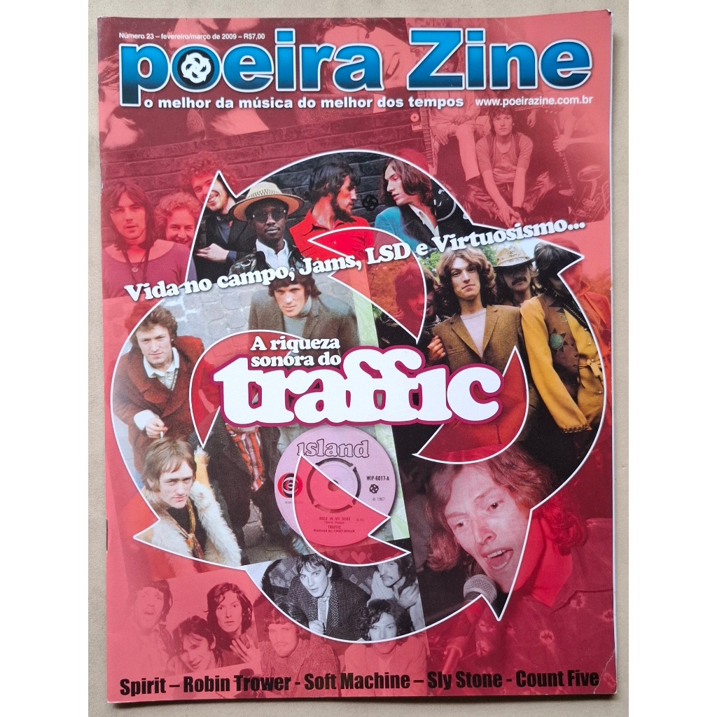 REVISTA POEIRA ZINE 23 TRAFFIC STEVE WINWOOD SOFT MACHINE ROBIN TROWER