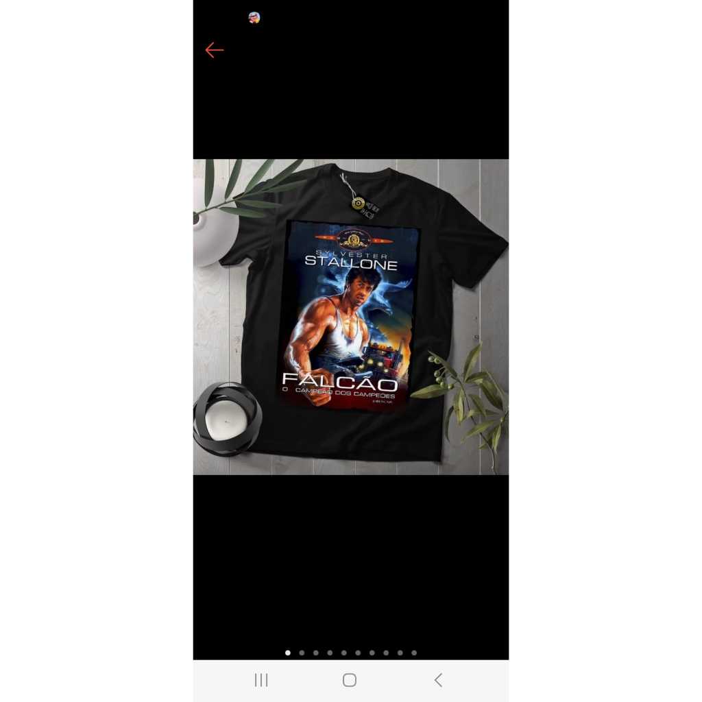 Camiseta Algodão Unissex Falcão O Campeão Dos Campeões blusa anime camisa Sylvester Stallone 100% Algodão