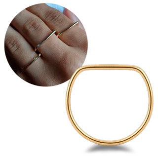 Anel Reto Fino Dourado Minimalista Unissex Moeda  Antiga em Oferta na Shopee