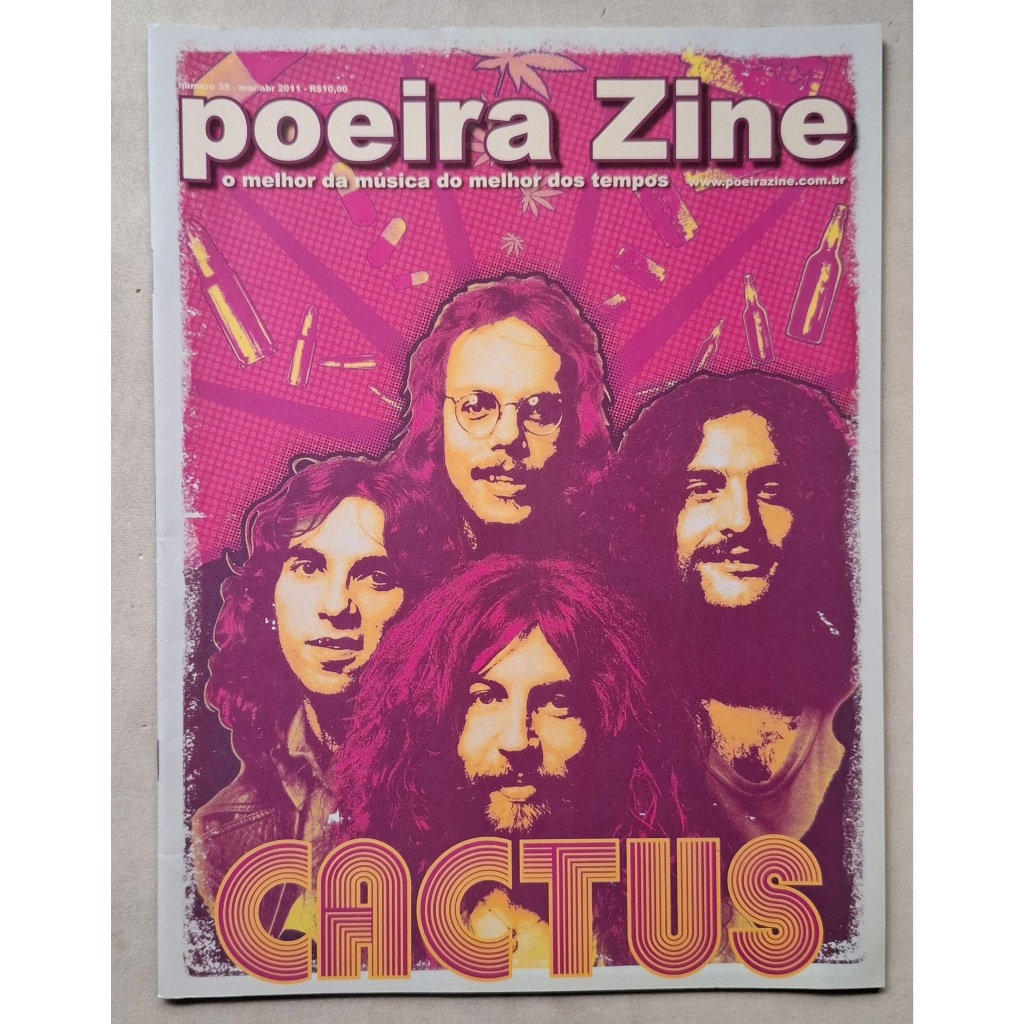 REVISTA POEIRA ZINE 35 CACTUS MIKE BLOOMFIELD THIN LIZZY BANDA DE 7 LÉGUAS