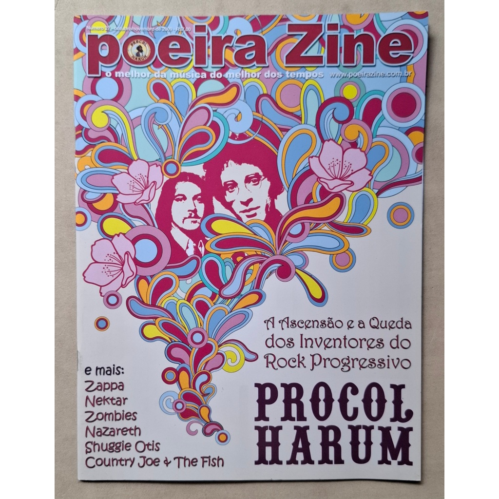 REVISTA POEIRA ZINE 27 PROCOL HARUM FRANK ZAPPA NEKTAR NAZARETH SHUGGIE OTIS
