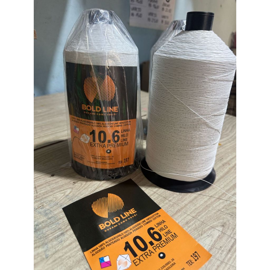 Linha 10.6 Extra Premium para pipas tex 197 BOLD LINE 6 fios (4000 jds)