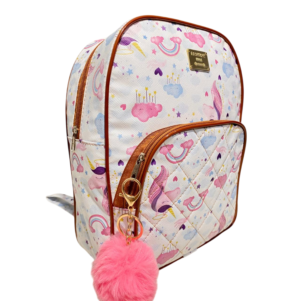 Mochila Maternidade Media Ideal Casual Escolar ou Cresse Pra Toda Mae Menino Menina Acompanha Pompom em Oferta na Shopee