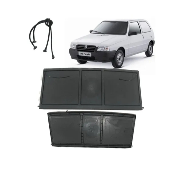 Tampão Bagagito Fiat Uno Modelo Original 1984/2013 2 e 4 Portas - 1° Linha Injetado + Cordinha