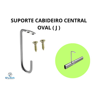 Suporte Cabideiro Central J Aereo Oval Oblongo Guarda Roupa Moveis em Oferta na Shopee
