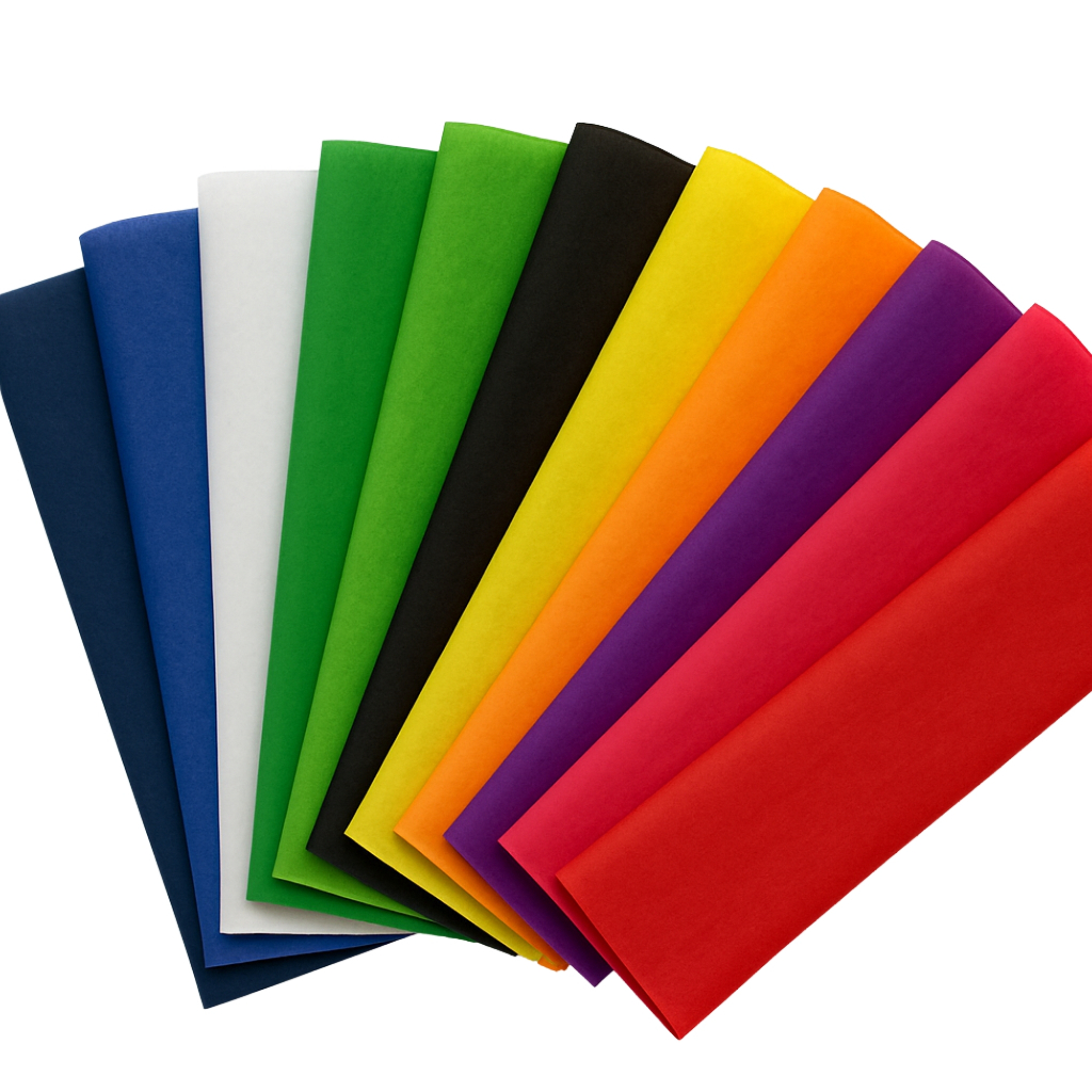 Folha de Seda 40x40 c/100 Lisa Cores em Oferta na Shopee