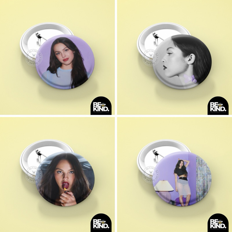 Botton/Broche 4,5cm Personalizados OLIVIA RODRIGO | be kind.