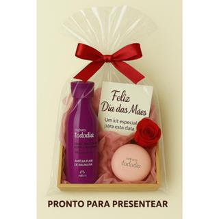Presente Inesquecível Dia das Mães - Kit Natura Completo com Caixa, Cartinha Exclusiva, Sa...
