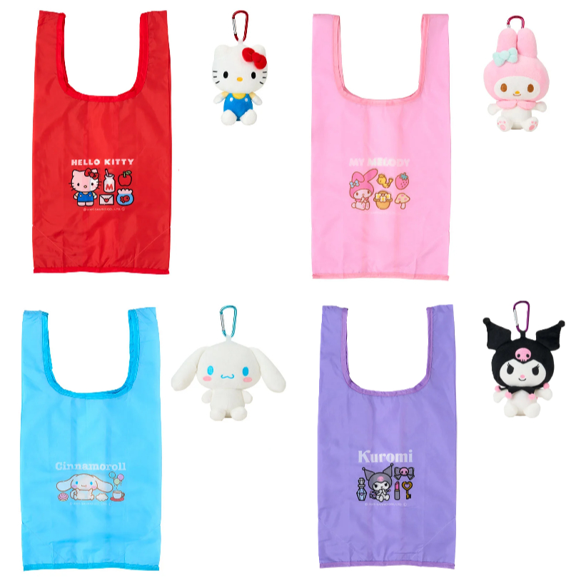 [Direto Do Japão] Sanrio Plush Eco Bag Novos Personagens