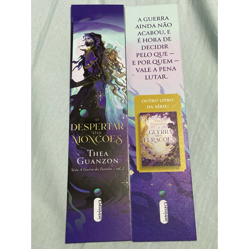 marcador de livro original - o despertar das monções - Thea Guanzon - série a guerra dos furacões 2