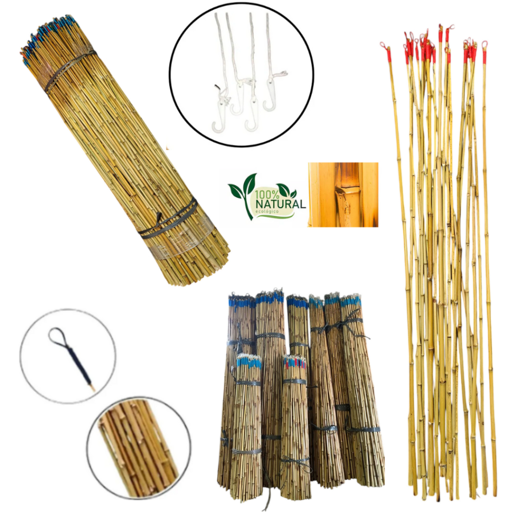 Kit Varas 100cm 1 metro C/ 5, 6, 10 ou 15 unidades Festa Junina Pescaria Brincadeira Jogos Peixe