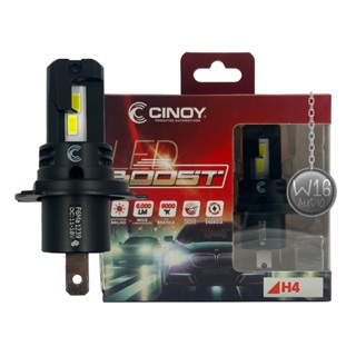Par Lâmpadas Led Boost Cinoy 6000 Lumens H4 12V Sem Erro em Oferta na Shopee