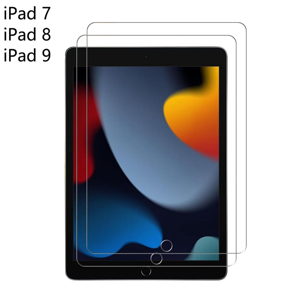 iPad 7/8/9 Película de Vidro Temperado para iPad 7/8/9(Modelo 2021/2020/2019), Protetor de Tela, 9H em Oferta na Shopee