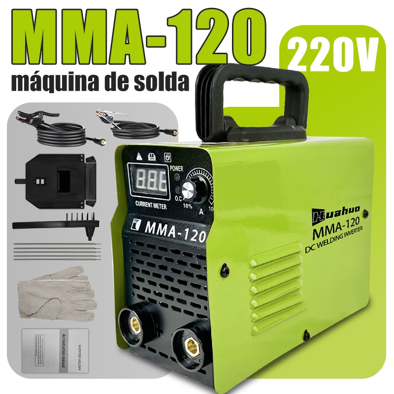 Máquina de solda manual 220V/110V máquina de solda de alta potência MMA-120~ em Oferta na Shopee