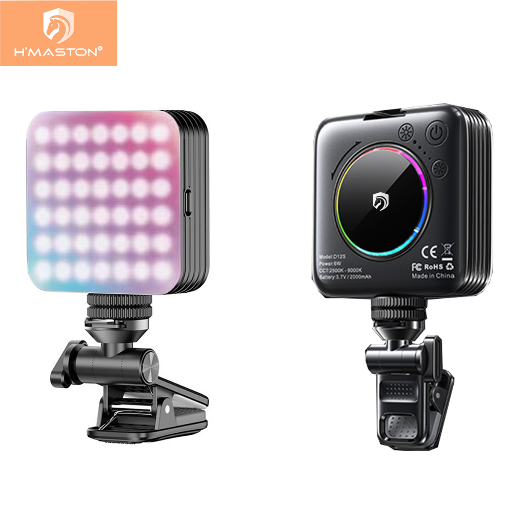 H'maston ZB06 Fotografia Luz De Preenchimento Luz Portatil De Vídeo LED Para Câmera De Celular