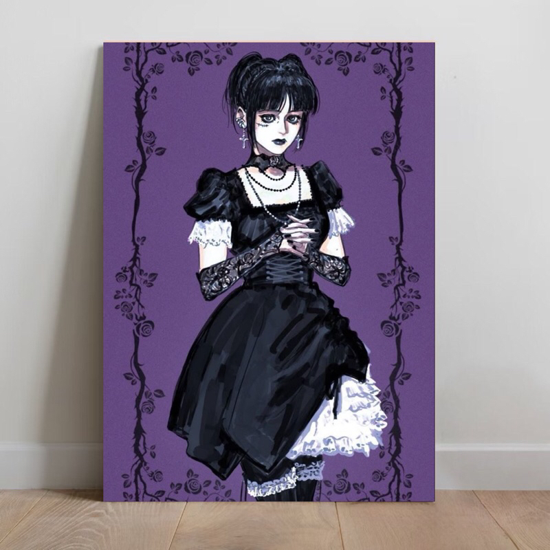 Placa decorativa Mikasa Gothic Quadro Mikasa Attack on Titan