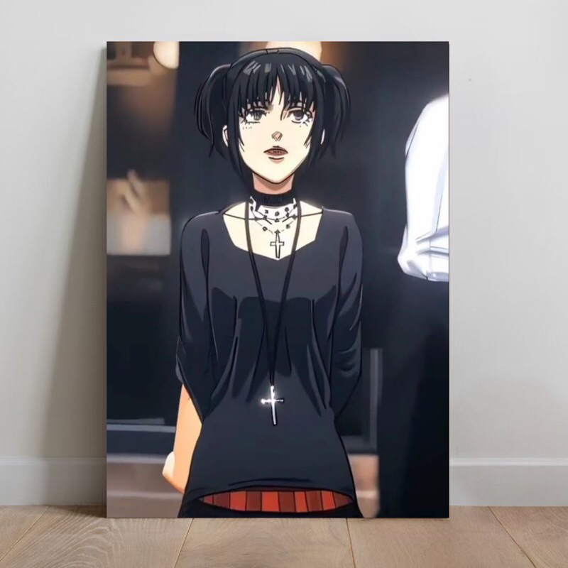 Placa decorativa Mikasa Gothic Quadro anime Mikasa Attack on Titan