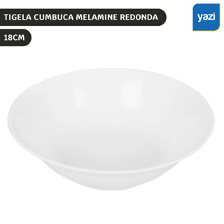 Tigela 18cm Cumbuca Redonda Melamine Plástico Resistente em Oferta na Shopee
