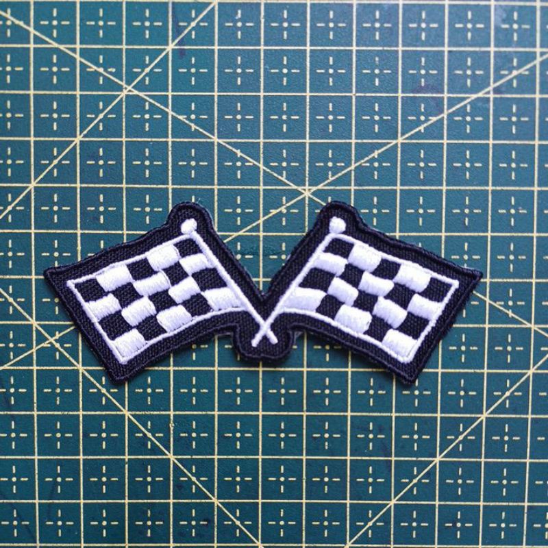 Patch bordado termocolante Bandeira fórmula 1 carros em Oferta na Shopee