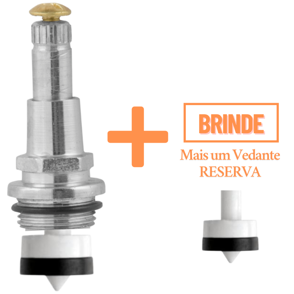 Reparo para Torneiras ou Registros - Válvula Vedante c50 Padrão Deca 16 Estrias Cromado universal