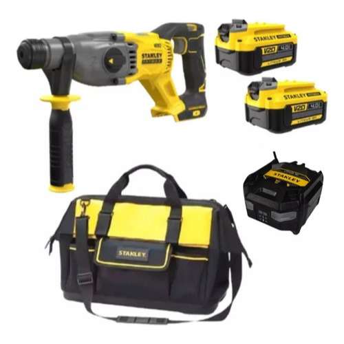 Martelete Rompedor Stanley 20V SBH900 C/ 2 Baterias 4Ah e Bolsa Profissional Original Bivolt